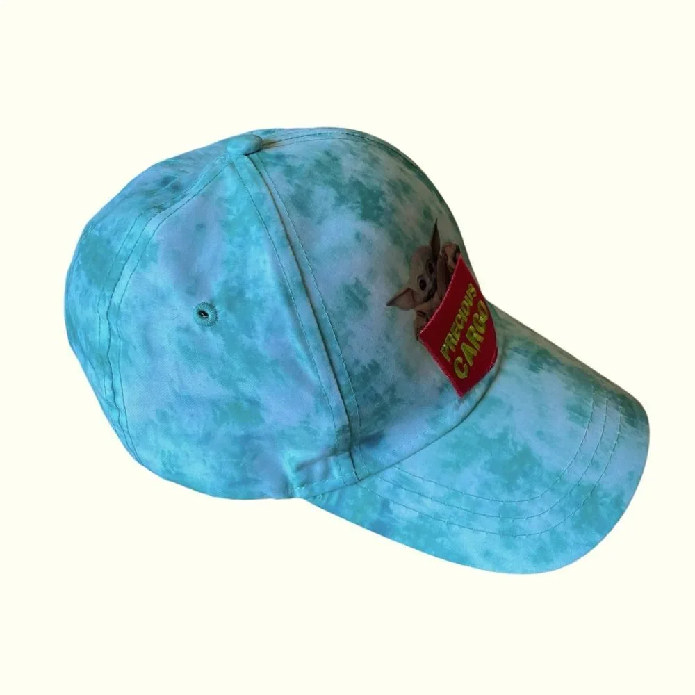 Baby Yoda Youth Hat Star Wars Precious Cargo Cap Kids Green Tie Dye One Size